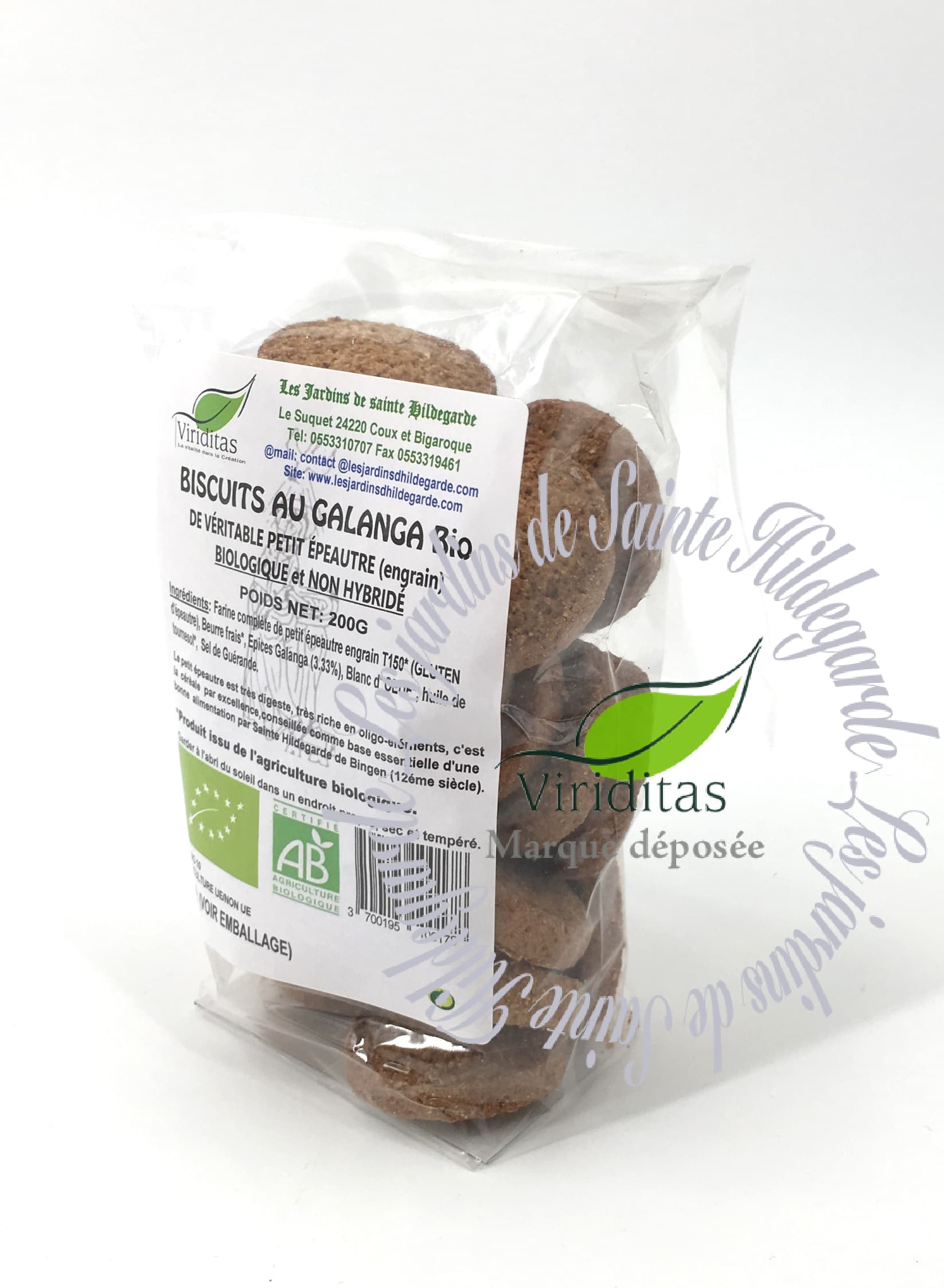 BISCUITS GALANGA PE BIO 200G* Les Jardins de SainteHildegarde