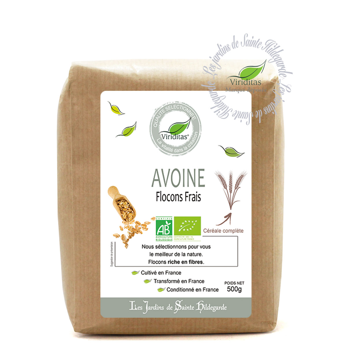 Flocons d'avoine Bio en Poudre - 500 g