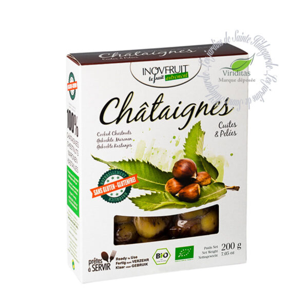 châtaignes bio au nature, 200g