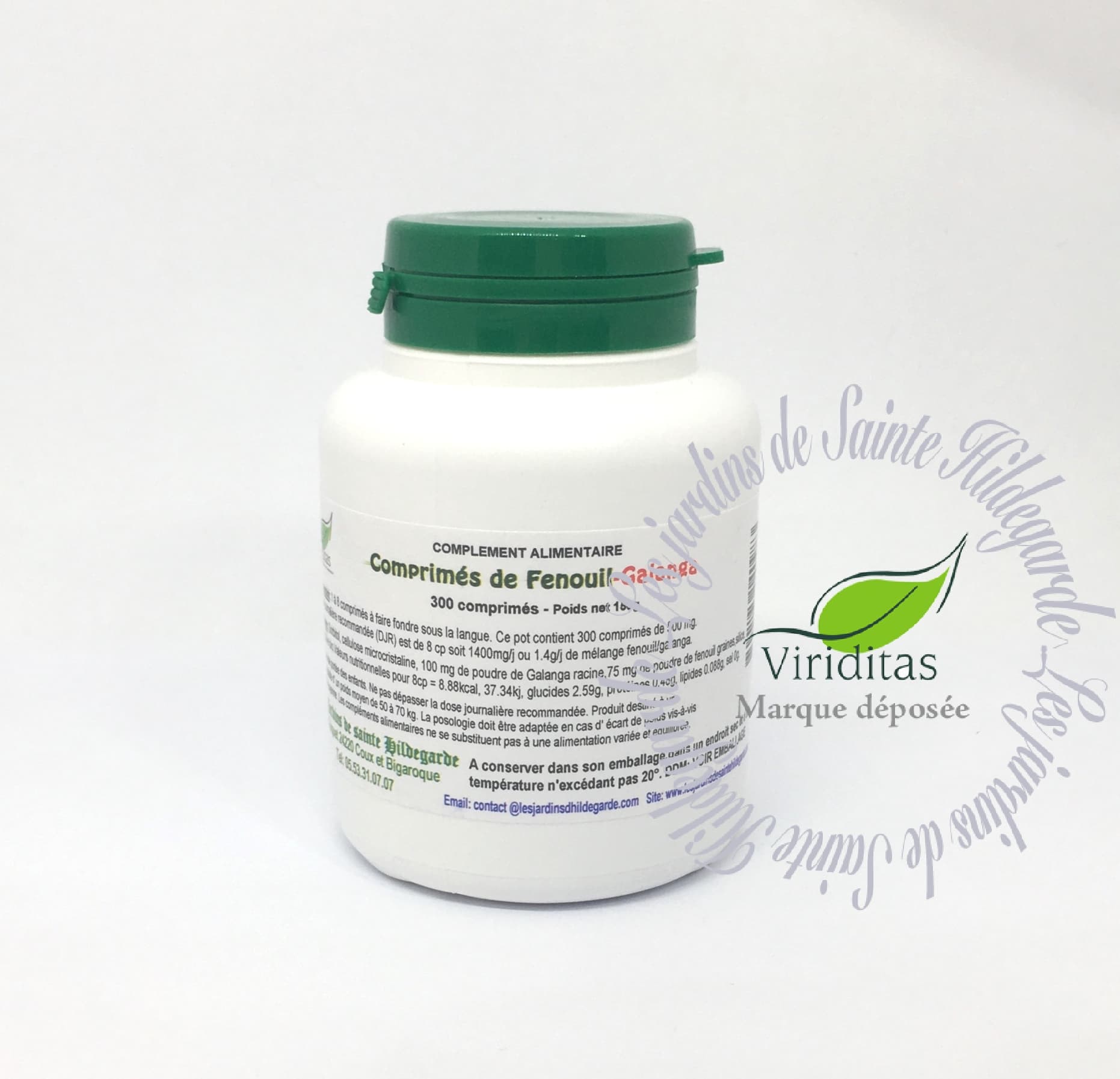 COMPRIMES DE FENOUILGALANGA BOITE 300 C Les Jardins de SainteHildegarde