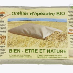 OREILLER ADULTE EN BALLES D'ÉPEAUTRE BIO PURIFIÉES