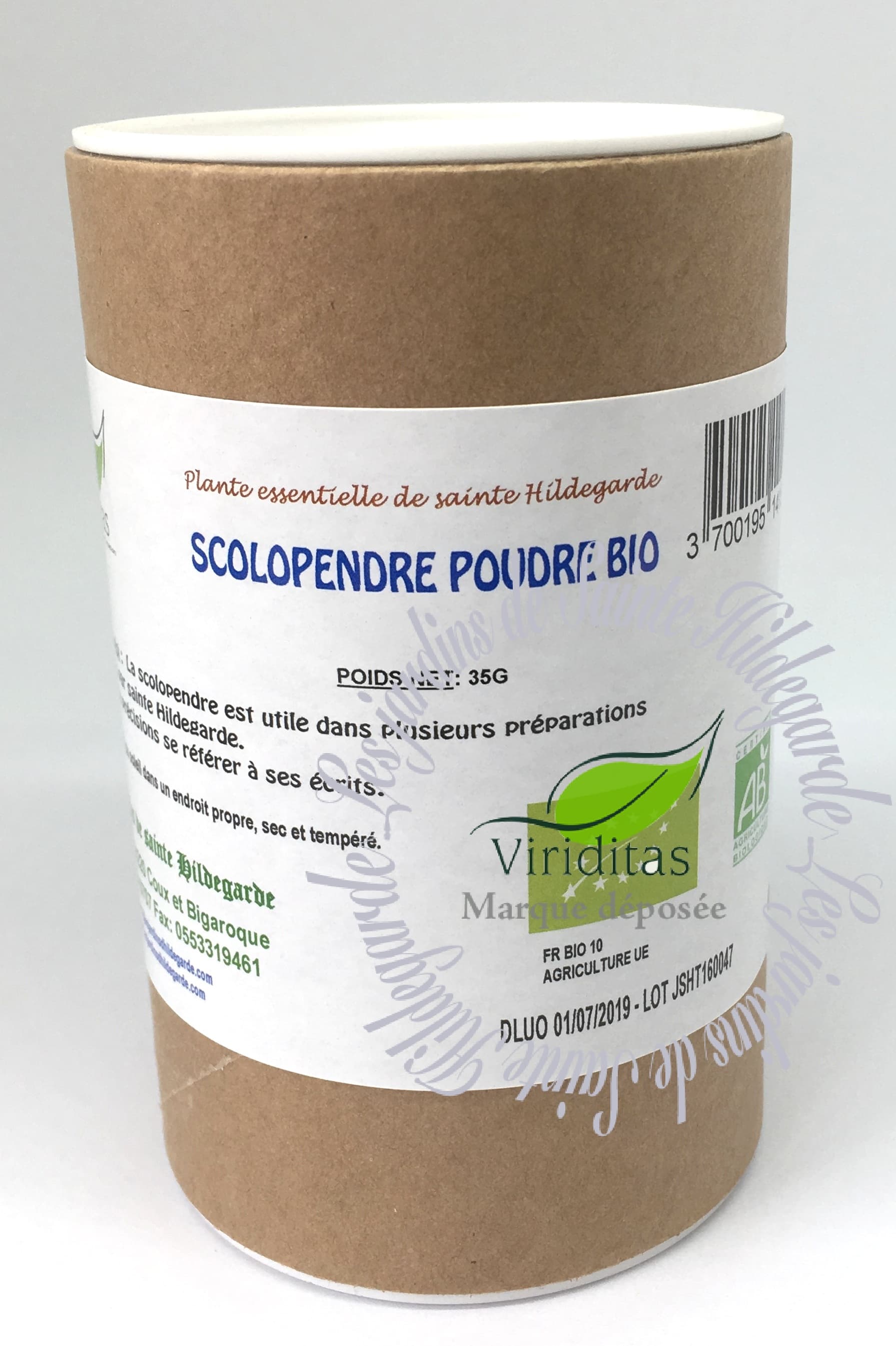 SCOLOPENDRE POUDRE BIO 35G* Les Jardins de SainteHildegarde