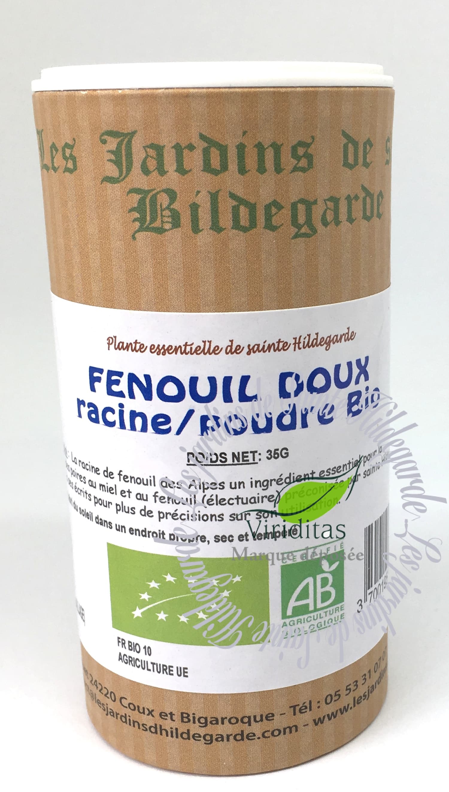 FENOUIL DOUX RAC POUDRE BIO 35G* Les Jardins de SainteHildegarde