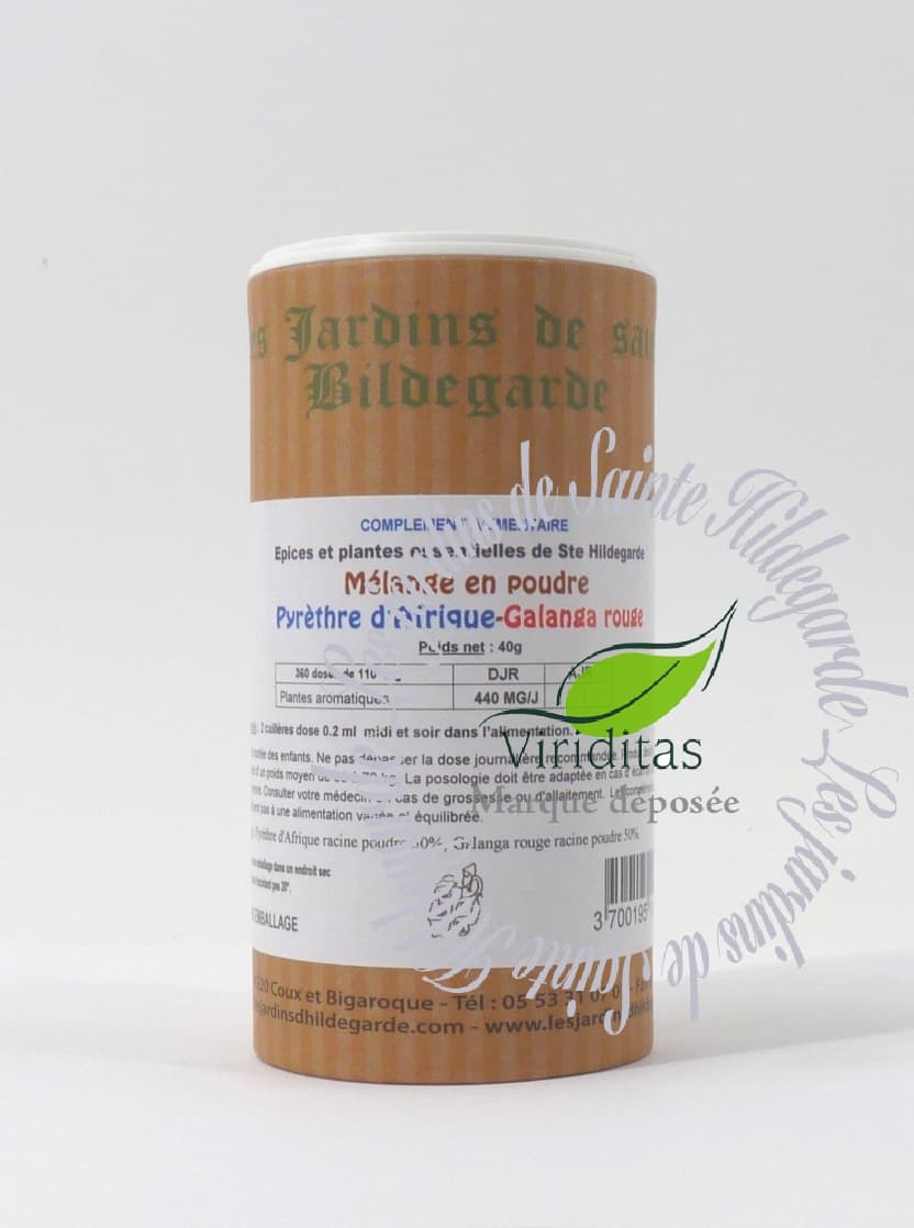MELANGE BIO PYRETHREGALANGA POUDRE 40G* Les Jardins de SainteHildegarde
