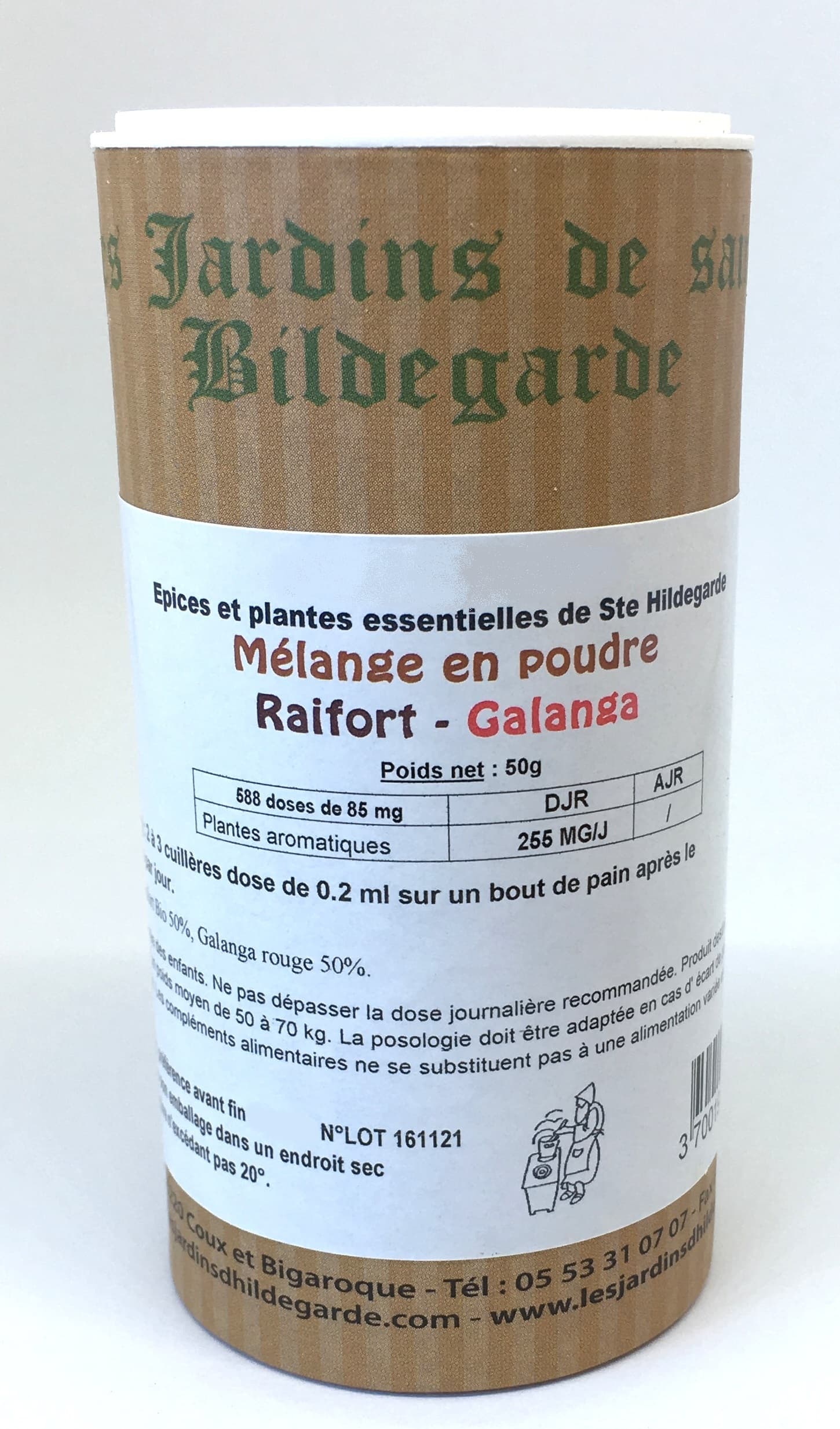 MELANGE BIO RAIFORTGALANGA POUDRE 50G* Les Jardins de SainteHildegarde