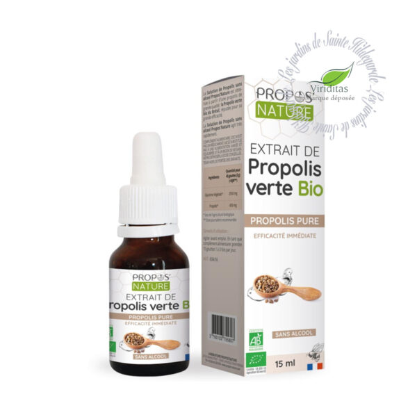 PROPOLIS VERTE LIQUIDE BIO*15ml PROPOLIS VERTE DU BRESIL (PARANA) *Issu de l'agriculture biologique