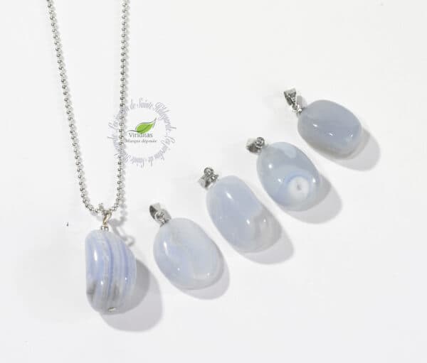 CALCÉDOINE BLEUE PENDENTIF