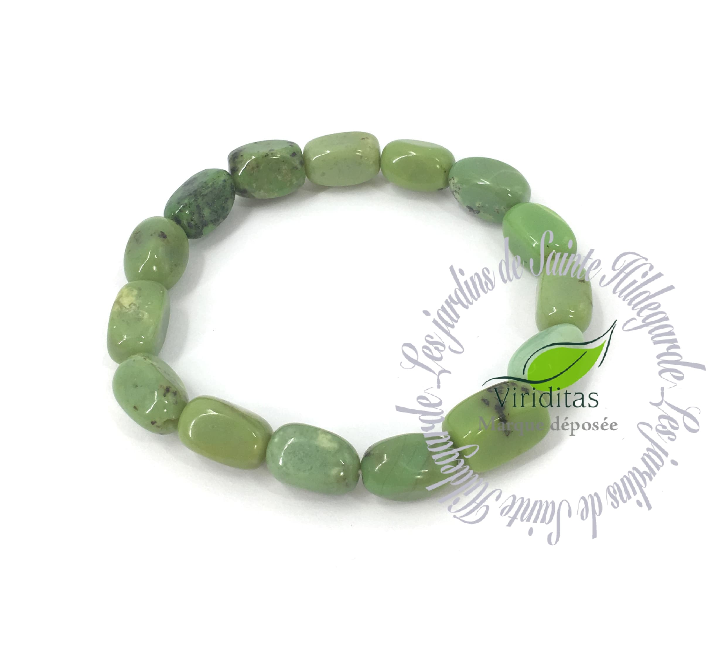 CHRYSOPRASE BRACELET PIERRES ROULEES Les Jardins de SainteHildegarde