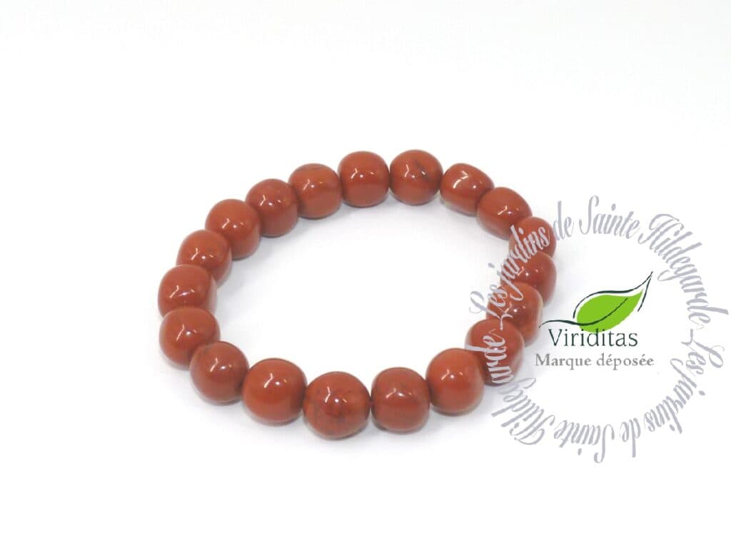 JASPE ROUGE BRACELET PIERRES ROULEES Les Jardins de SainteHildegarde