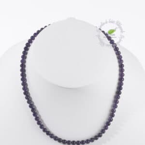 AMÉTHYSTE COLLIER BOULE 6 MM