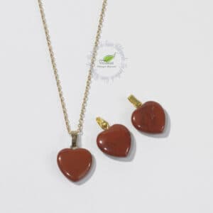 JASPE ROUGE PENDENTIF COEUR