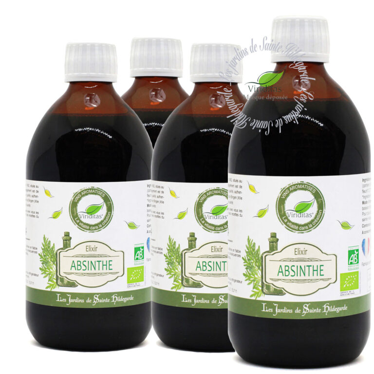 CURE DE VIN D'ABSINTHE BIO 4 X 500ML* Les Jardins de SainteHildegarde