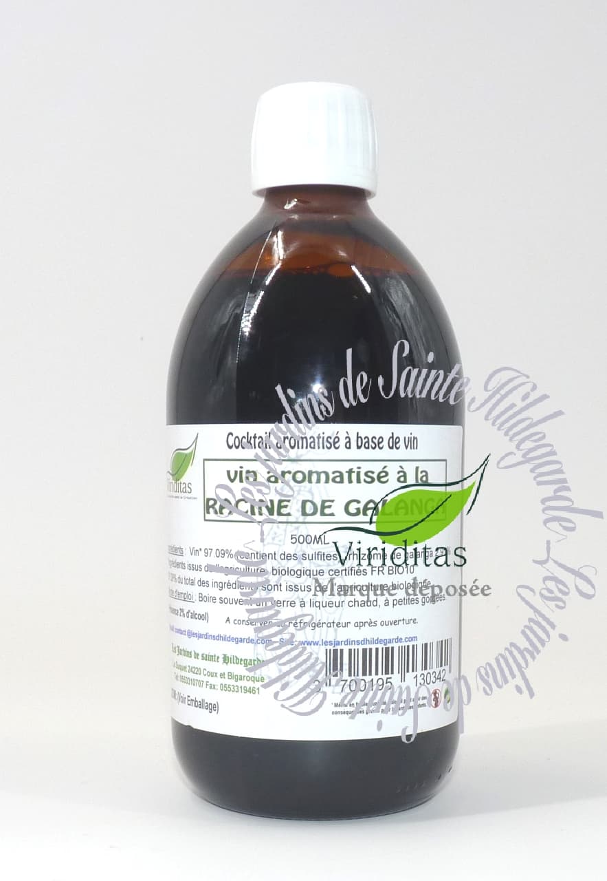 VIN AROMATISE RACINE GALANGA BIO 500ML* Les Jardins de SainteHildegarde