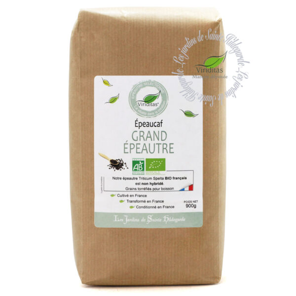 ÉPEAUCAF 900G * De Grand Épeautre Biologique Non croisé avec du blé (non hybridé) - Variété 'OBERKULMER' idem label Hertzka -Triticum spelta Origine France. Recommandé par sainte Hildegarde de Bingen