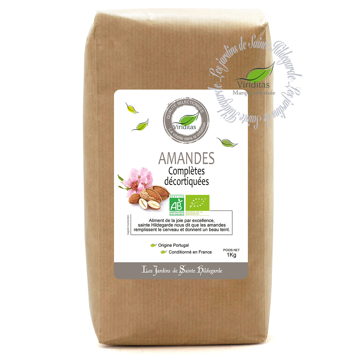 Amandes Décortiquées Crues Bio Epicerie Sabah