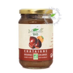 Confiture châtaigne-orange Bio, pot de 360g net