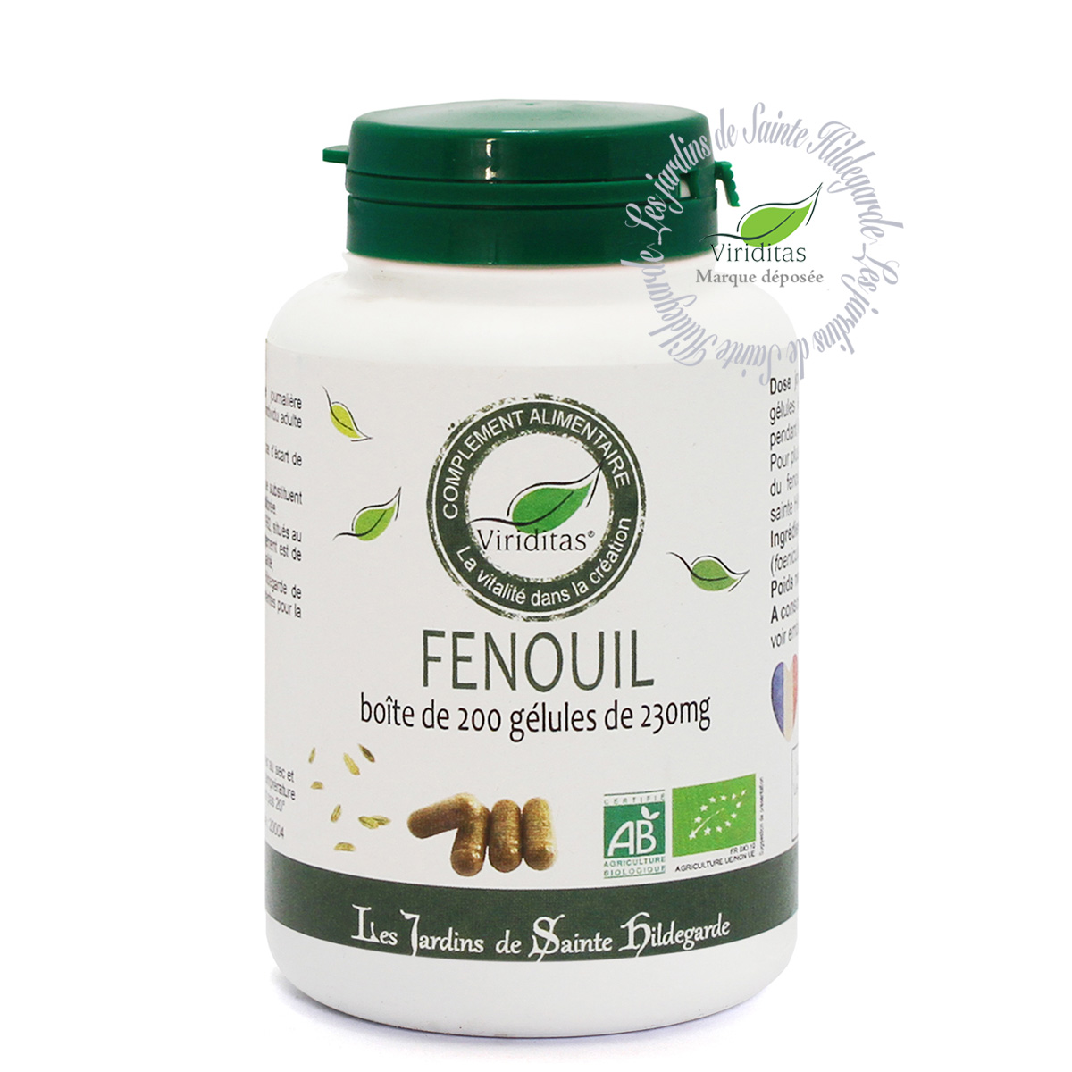 Fenouil Bio - 120 gélules Purasana - Herboristerie du Valmont