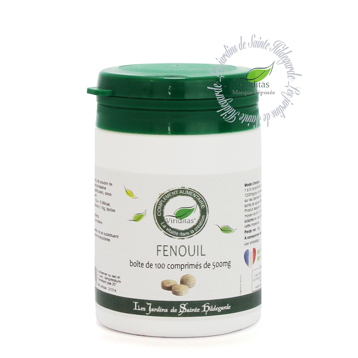 COMPRIMES FENOUIL 100C 500mg Les Jardins de SainteHildegarde