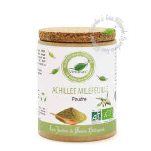 achillée millefeuille bio moulue, pot de 35g, recommandé par sainte Hildegarde de Bingen