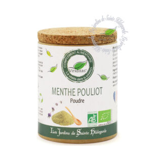 menthe pouliot bio moulue, pot de 40g, recommandé par sainte Hildegarde de Bingen