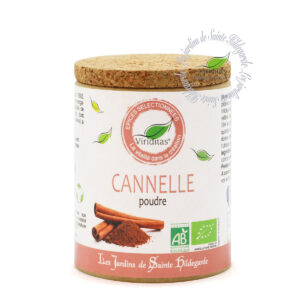 cannelle moulue bio, pot de 50g, recommandé par sainte Hildegarde de Bingen