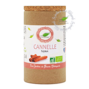 cannelle tuyaux bio, pot de 50g, recommandé par sainte Hildegarde de Bingen