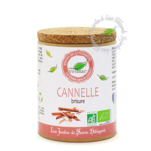 cannelle brisures bio, pot de 50g, recommandé par sainte Hildegarde de Bingen