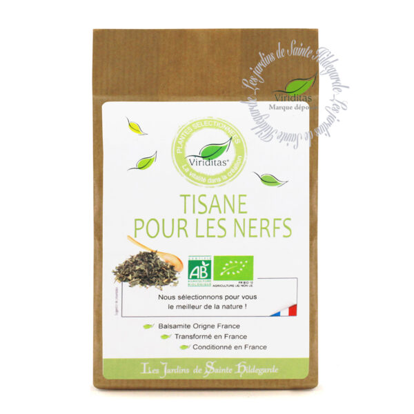 Tisane pour les nerfs bio de sainte Hildegarde, mélange fenouil-balsamite, sachet de 100g, recommandé par sainte Hildegarde de Bingen