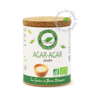 agar agar bio en poudre fine, pot de 50g, recommandé par sainte Hildegarde de Bingen