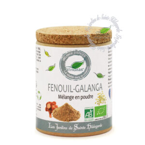 mélange fenouil-galanga rouge, pot de 50g, recommandé par sainte Hildegarde de Bingen