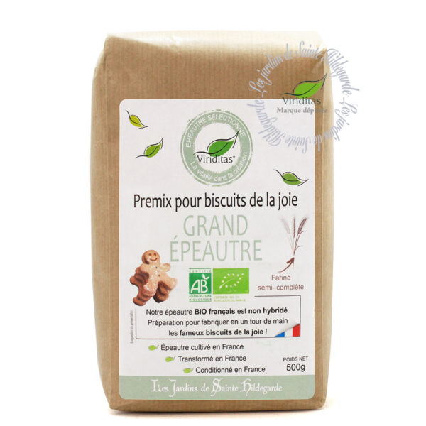 Premix Bio pour biscuits de la joie, prêt à l'emploi, 500g net, recommandé par sainte Hildegarde de Bingen