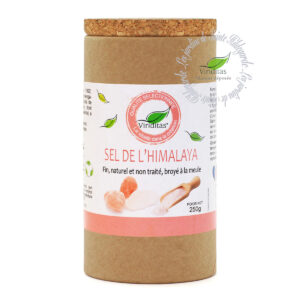 sel rose de l'Himalaya fin, pot de 250g