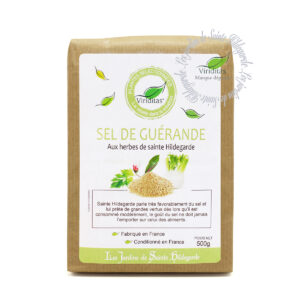 Sel aux herbes de sainte Hildegarde, création originale des Jardins de sainte Hildegarde, sachet de 500g