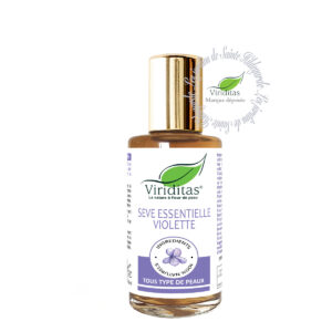 sève essentielle à la violette pour le soin du visage et de la peau mixte, ingrédients 100% naturels, riche en anti-oxydants - 60ml