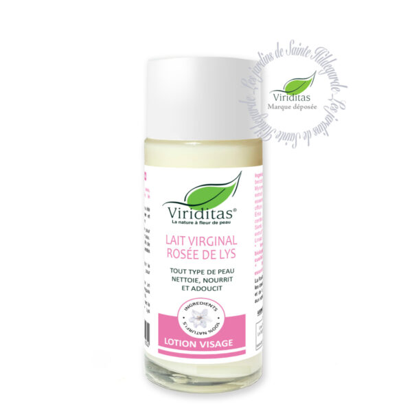 lait virginal, recette ancestrale à base de benjoin pour le soin du visage, adoucissante, nettoyante et hydratante - ingrédients 100% naturels -125ml