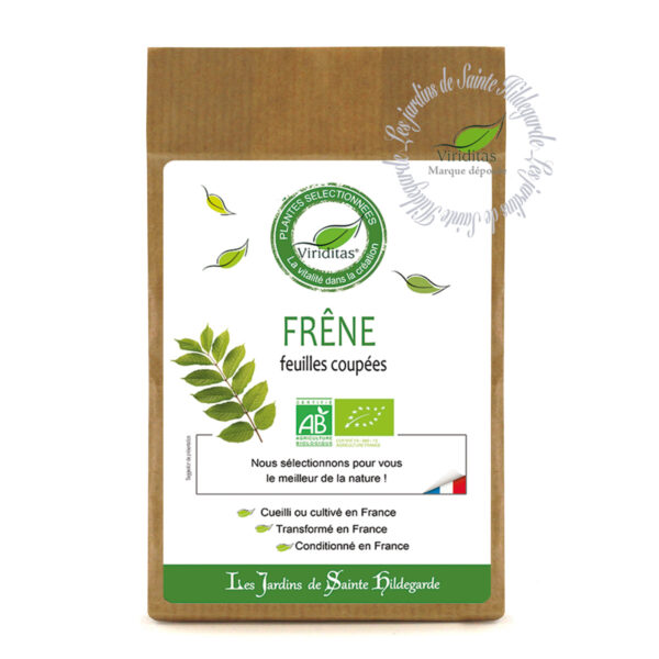 Frêne feuilles coupées bio, sachet de 50g