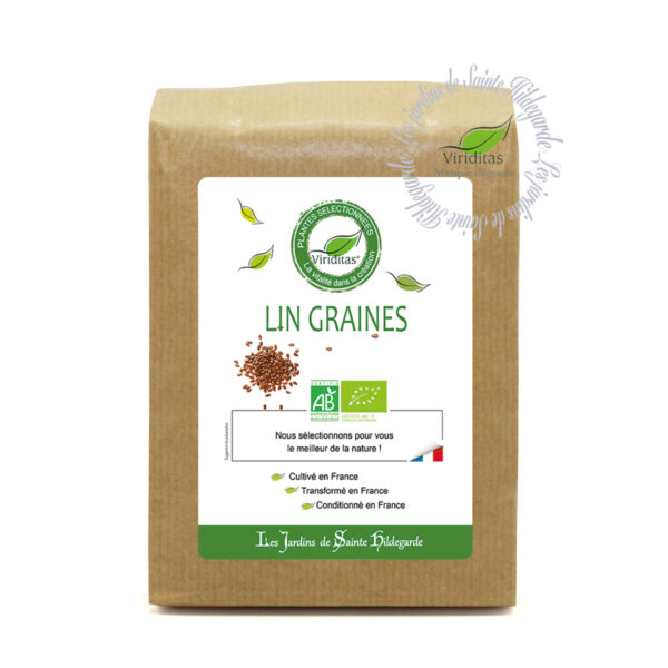 Lin bio graines, sachet de 400g