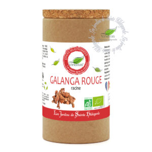 Galanga rouge bio racines coupées, pot de 80g