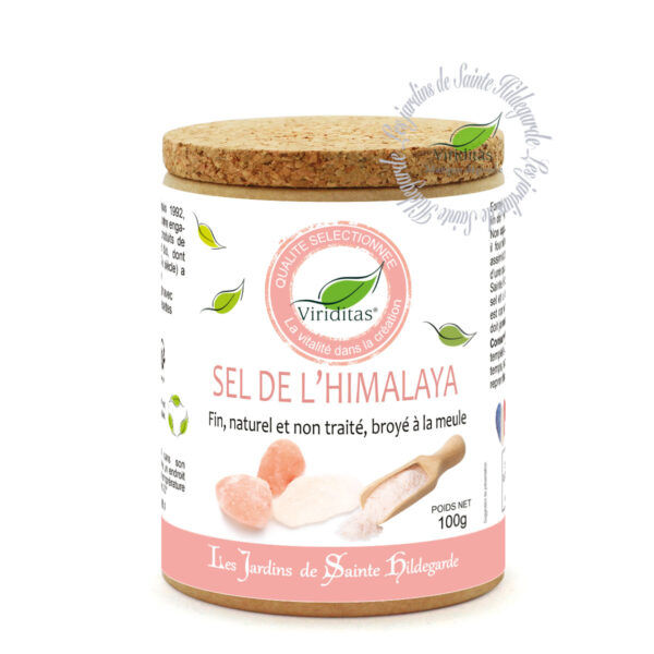 sel rose de l'Himalaya fin, pot de 100g