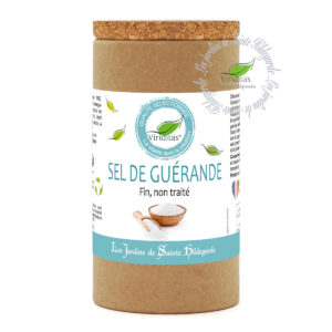 Sel marin gris moulu de Guérande, pot de 200g