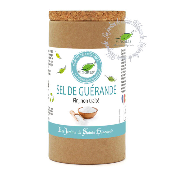 Sel marin gris moulu de Guérande, pot de 200g