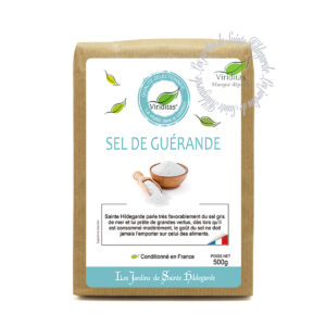 Sel marin gris moulu de Guérande, sachet de 500g