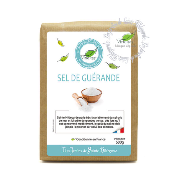 Sel marin gris moulu de Guérande, sachet de 500g