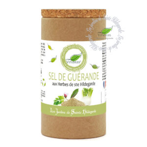 Sel aux herbes de sainte Hildegarde, création originale des Jardins de sainte Hildegarde, pot de 250g