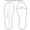 semelles cuir et peau de blaireau T42