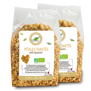 pétales toastés (flakes) Bio de petit épeautre italien 2 x 240g