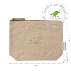Trousse en coton recyclé Viriditas