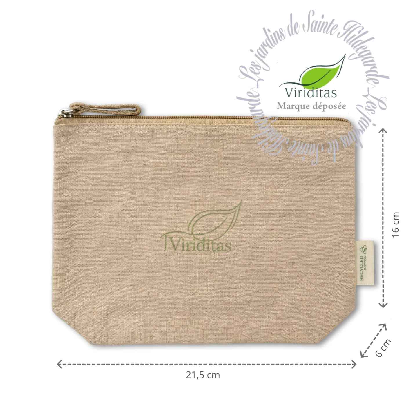 Trousse en coton recyclé Viriditas
